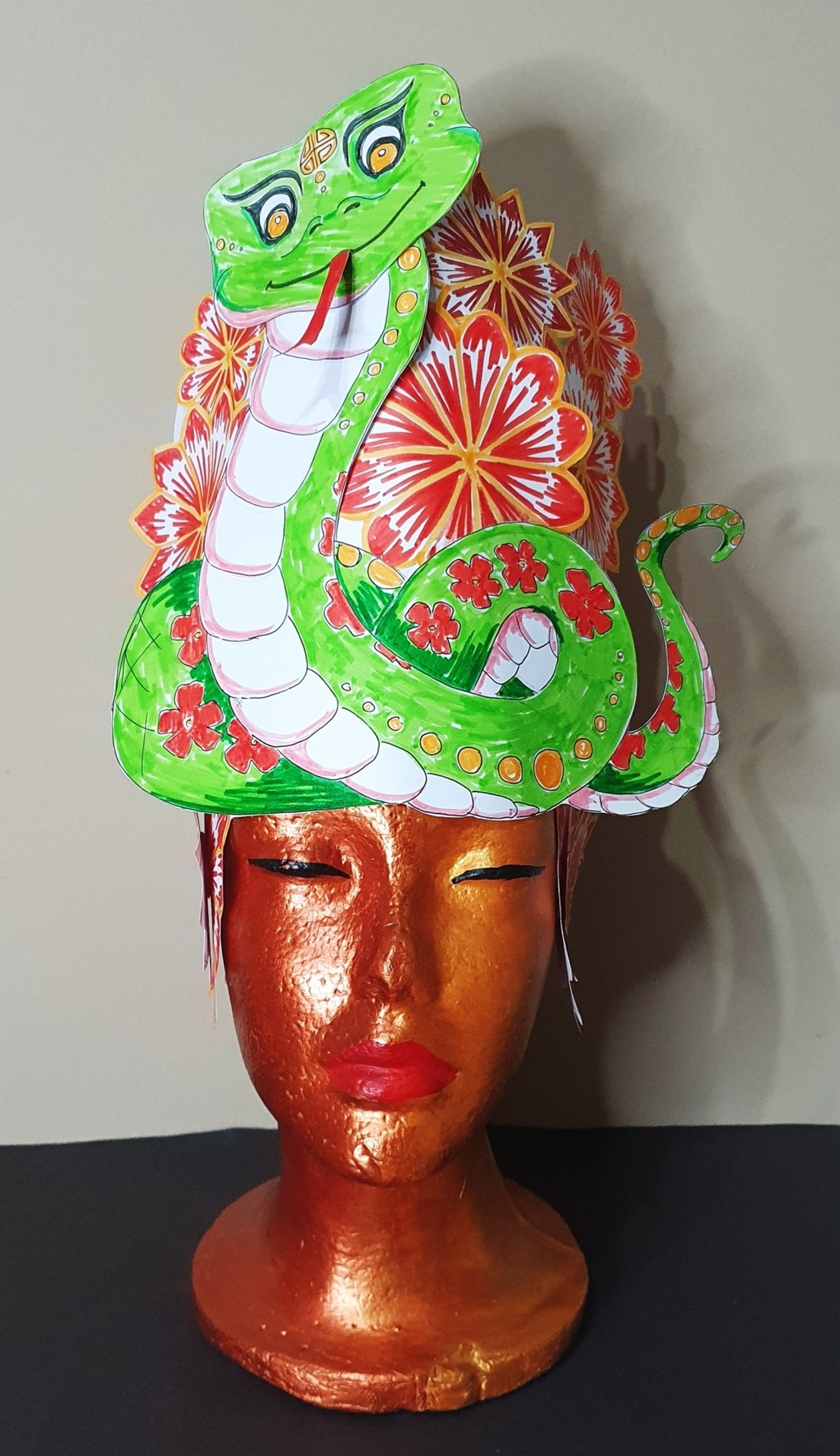 Read more about the article How to make a Chinese New Year Snake Headdress